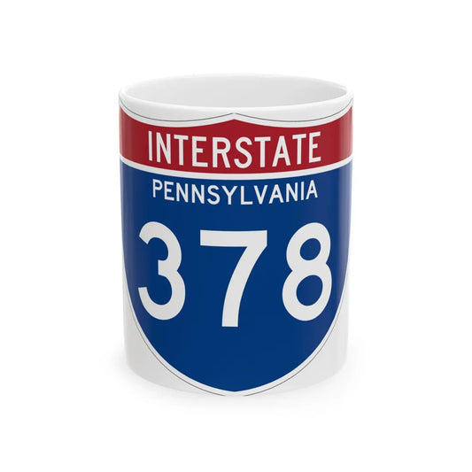 I-378 PA 1961 (Pennsylvania) (Road Sign) White Coffee Mug 11oz - Go Mug Yourself