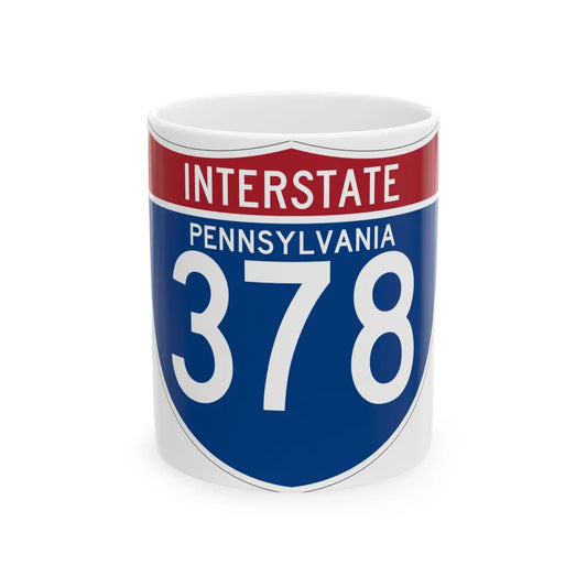 I-378 PA (Pennsylvania) (Road Sign) White Coffee Mug 11oz - Go Mug Yourself