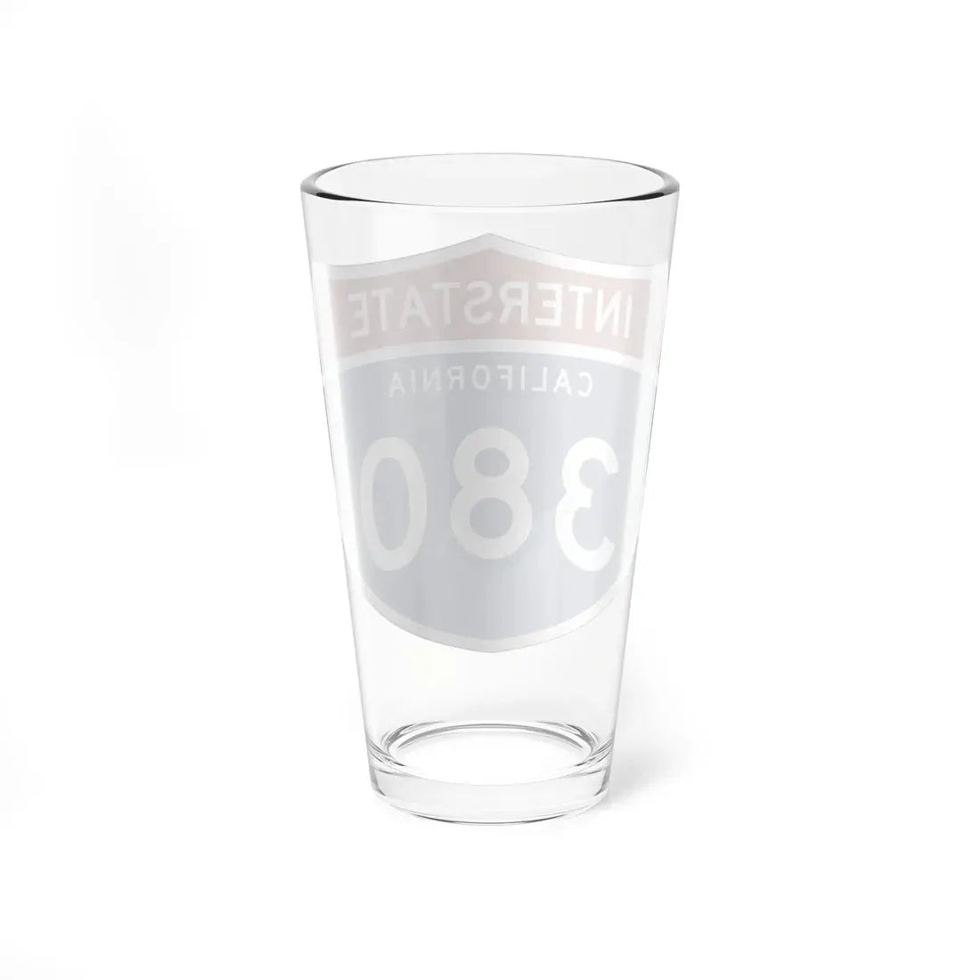 I-380 CA (California) (Road Sign) Pint Glass 16oz - Go Mug Yourself