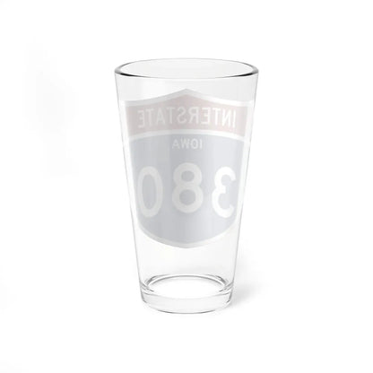 I-380 IA 1961 (Iowa) (Road Sign) Pint Glass 16oz - Go Mug Yourself
