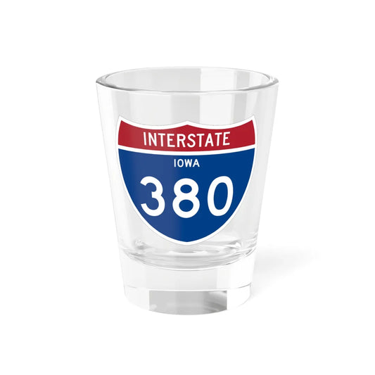 I-380 IA 1961 (Iowa) (Road Sign) Shot Glass 1.5oz 1.5oz - Go Mug Yourself