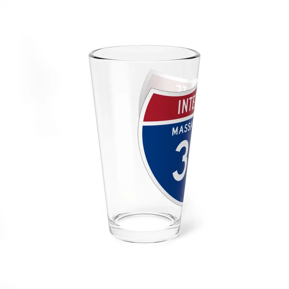 I-391 MA 1961 (Massachusetts) (Road Sign) Pint Glass 16oz - Go Mug Yourself