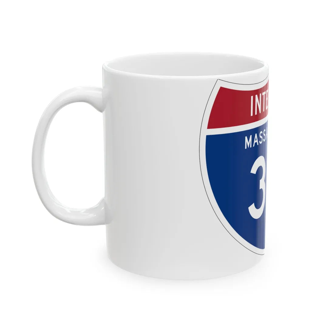 I-391 MA 1961 (Massachusetts) (Road Sign) White Coffee Mug - Go Mug Yourself