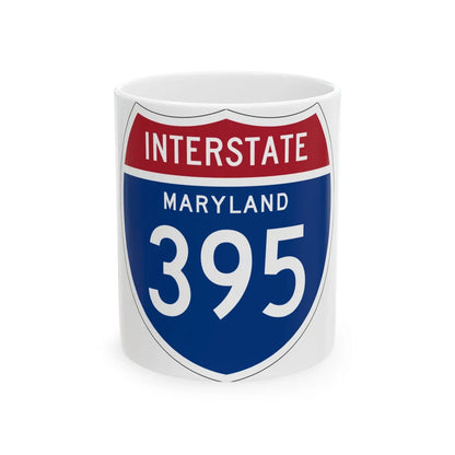 I-395 MD 1957 (Maryland) (Road Sign) White Coffee Mug 11oz - Go Mug Yourself