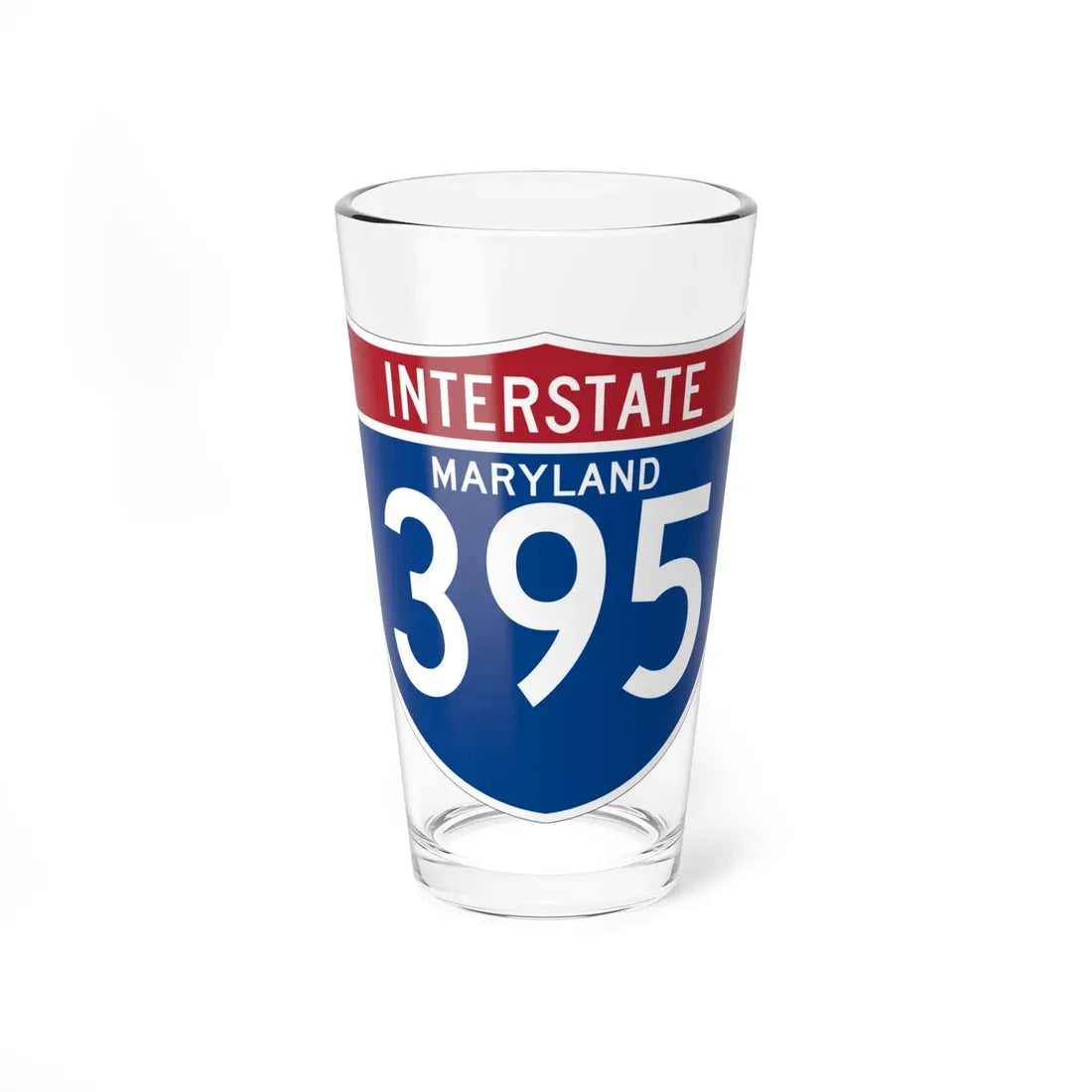 I-395 MD (Maryland) (Road Sign) Pint Glass 16oz 16oz - Go Mug Yourself