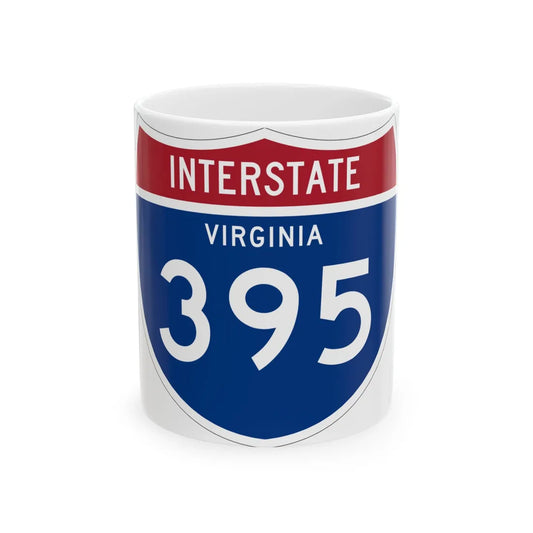 I-395 VA 1961 (Virginia) (Road Sign) White Coffee Mug 11oz - Go Mug Yourself
