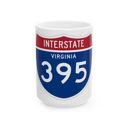I-395 VA 1961 (Virginia) (Road Sign) White Coffee Mug 15oz - Go Mug Yourself