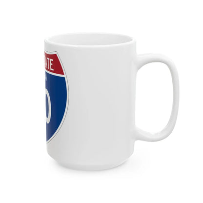 I-40 AZ Metric (Arizona) (Road Sign) White Coffee Mug - Go Mug Yourself