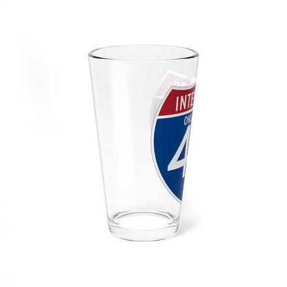 I-40 OK (Oklahoma) (Road Sign) Pint Glss 16oz - Go Mug Yourself