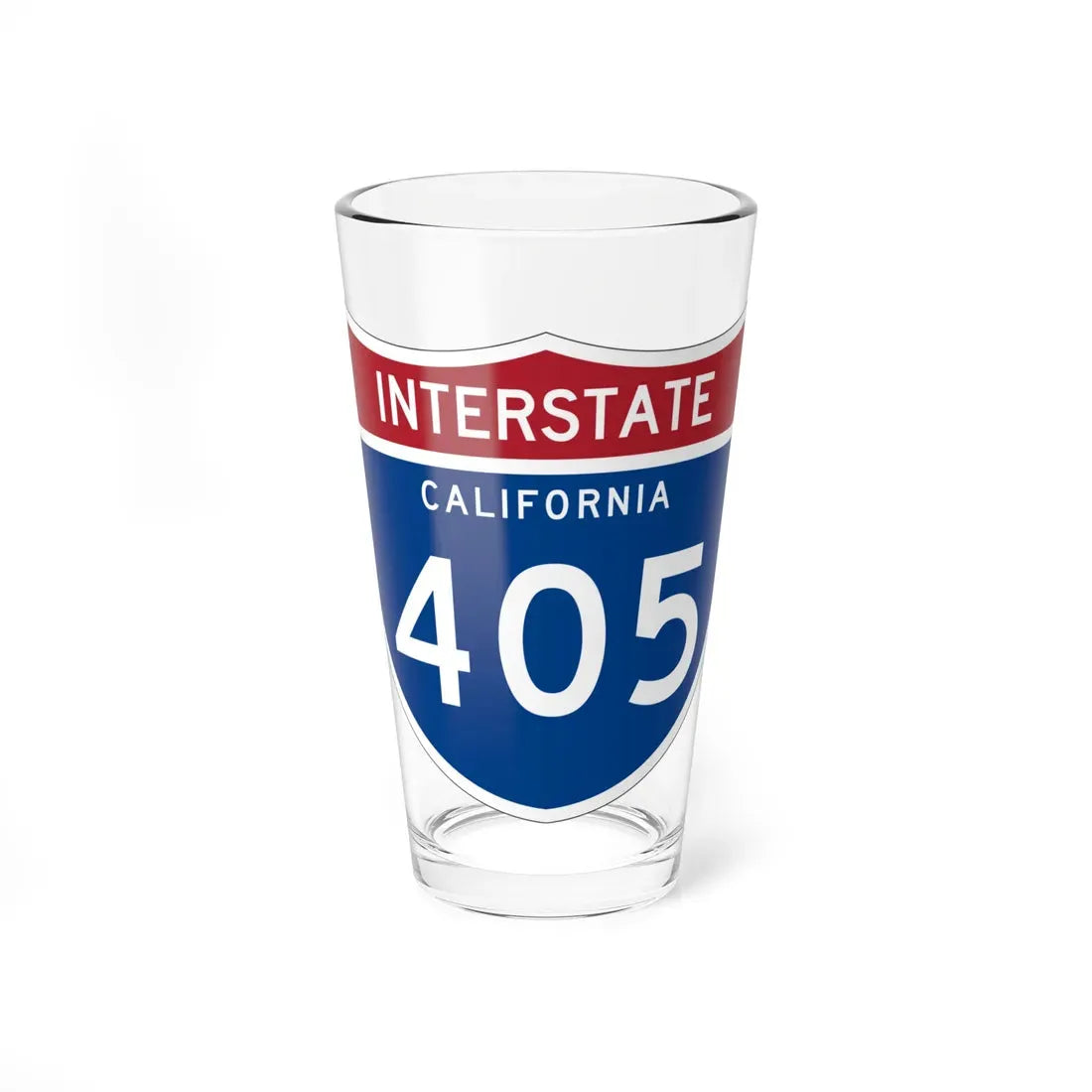 I-405 CA (California) (Road Sign) Pint Glass 16oz 16oz - Go Mug Yourself