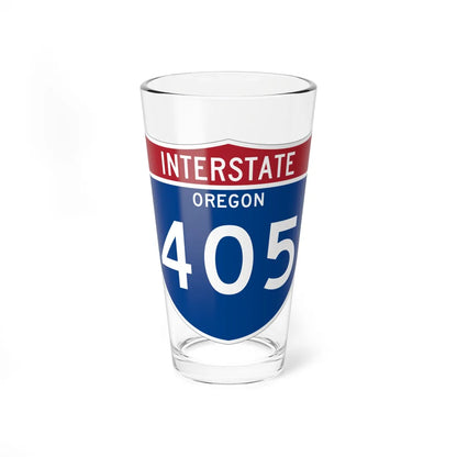I-405 OR Metric (Oregon) (Road Sign) Pint Glss 16oz 16oz - Go Mug Yourself