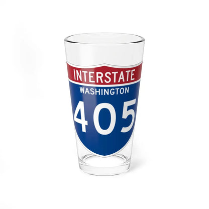 I-405 WA Metric (Washington) (Road Sign) Pint Glass 16oz 16oz - Go Mug Yourself