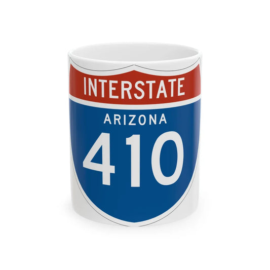 I-410 AZ 1961 (Arizona) (Road Sign) White Coffee Mug 11oz - Go Mug Yourself