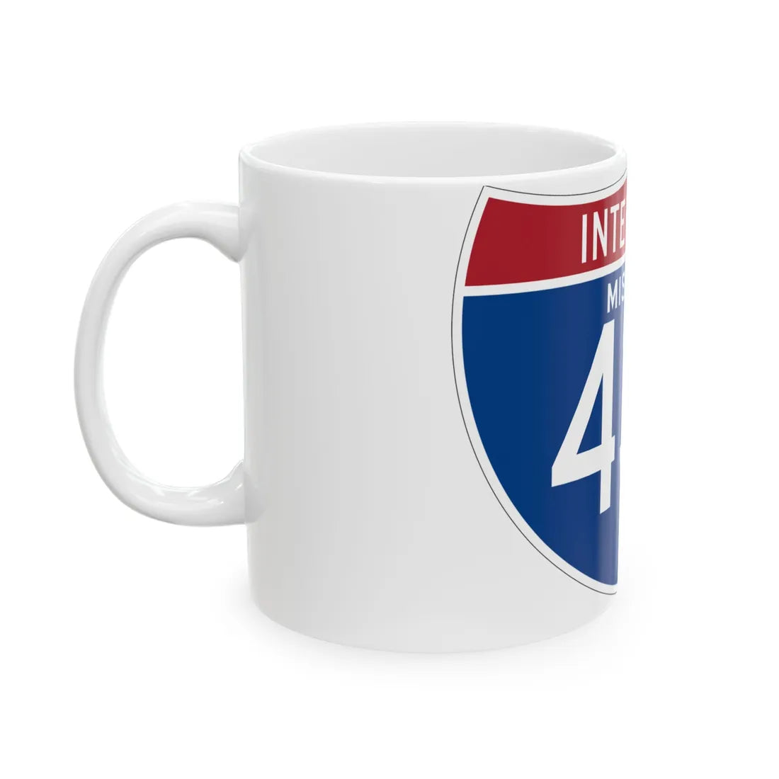 I-435 MO (Missouri) (Road Sign) White Coffee Mug - Go Mug Yourself