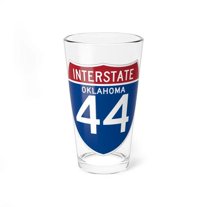 I-44 OK (Oklahoma) (Road Sign) Pint Glass 16oz 16oz - Go Mug Yourself