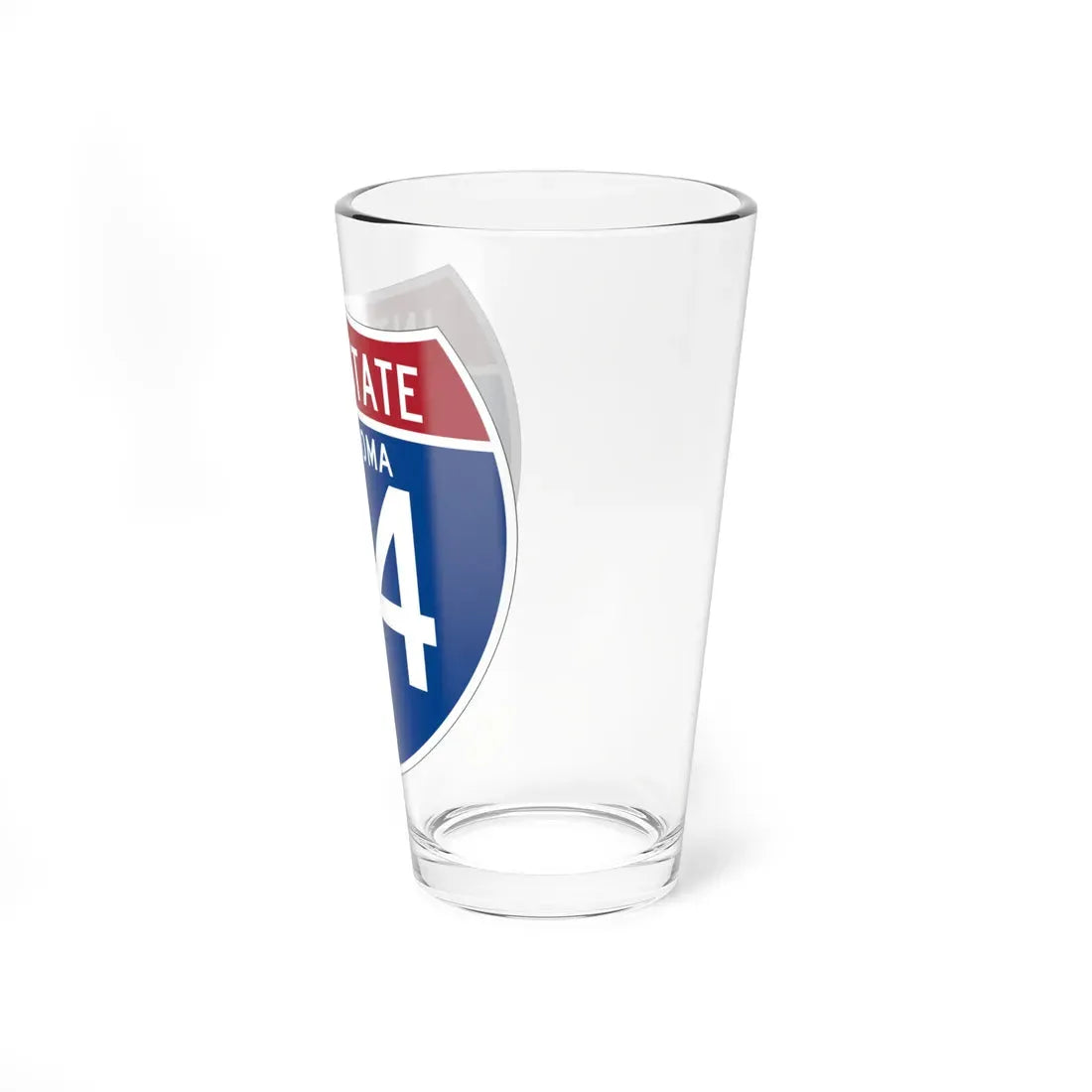 I-44 OK (Oklahoma) (Road Sign) Pint Glass 16oz - Go Mug Yourself