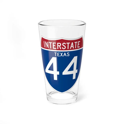 I-44 TX (Texas) (Road Sign) Pint Glass 16oz 16oz - Go Mug Yourself