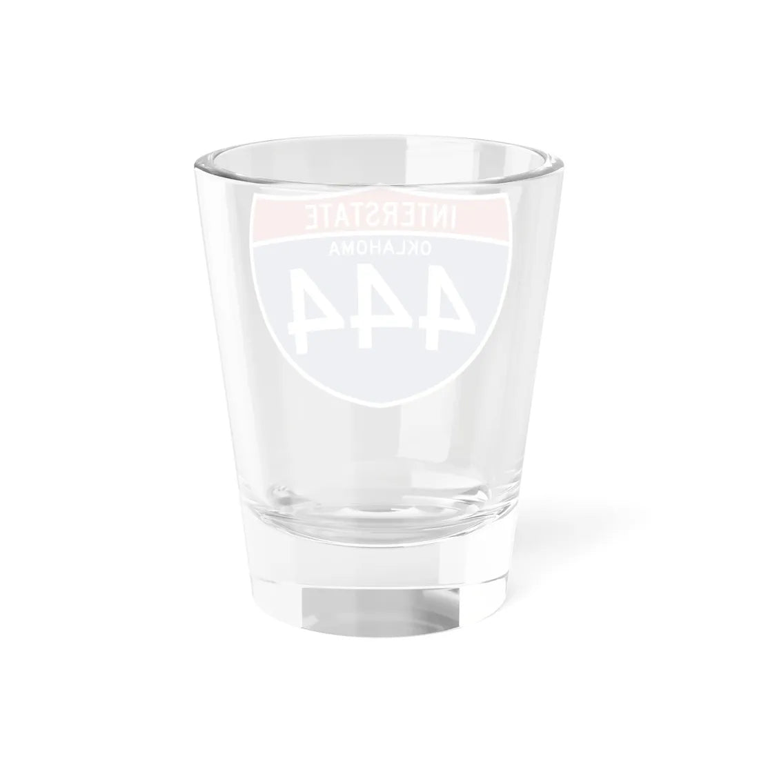 I-444 OK (Oklahoma) (Road Sign) Shot Glass 1.5oz - Go Mug Yourself