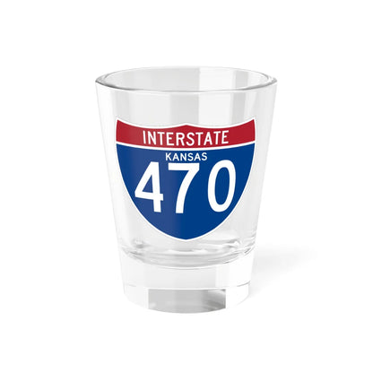 I-470 KS (Kansas) (Road Sign) Shot Glass 1.5oz 1.5oz - Go Mug Yourself