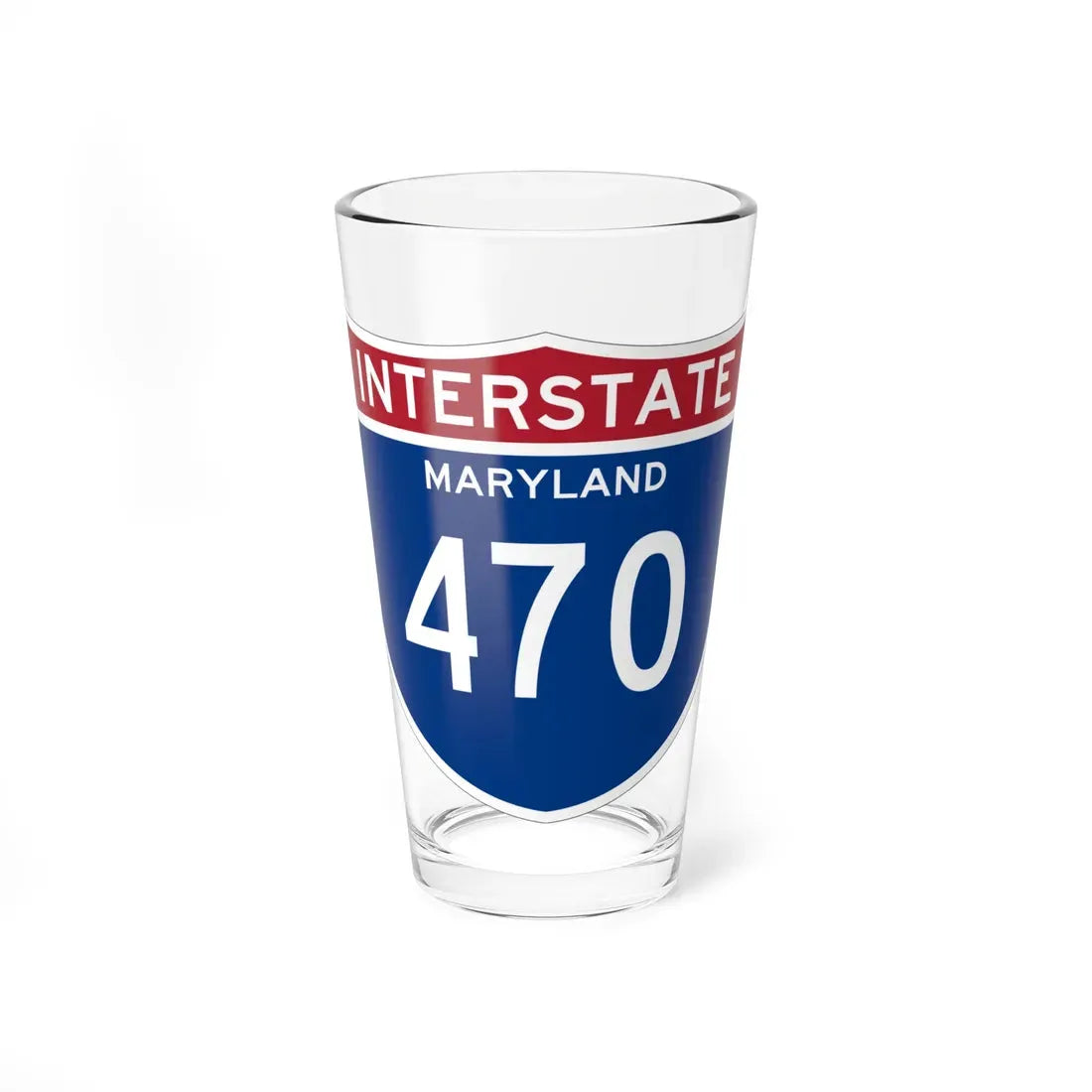 I-470 MD (Maryland) (Road Sign) Pint Glass 16oz 16oz - Go Mug Yourself