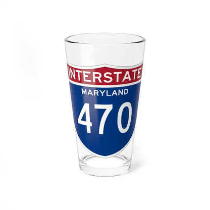 I-470 MD (Maryland) (Road Sign) Pint Glass 16oz 16oz - Go Mug Yourself