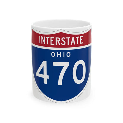 I-470 OH 1961 (Ohio) (Road Sign) White Coffee Mug 11oz - Go Mug Yourself