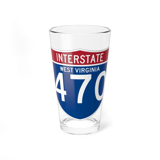 I-470 WV (Virginia) (Road Sign) Pint Glass 16oz 16oz - Go Mug Yourself