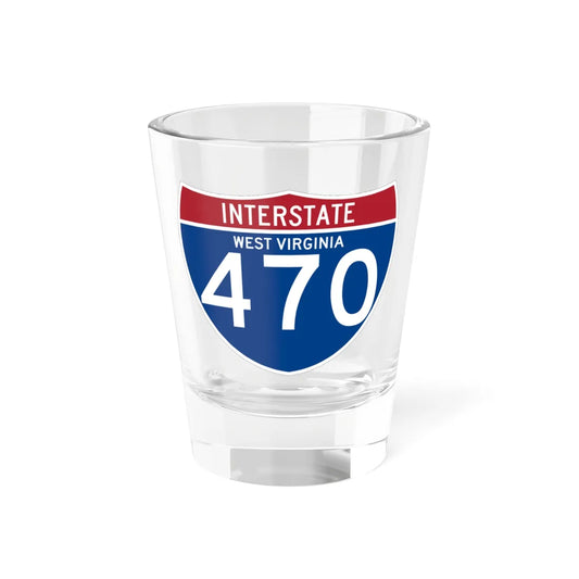 I-470 WV (Virginia) (Road Sign) Shot Glass 1.5oz 1.5oz - Go Mug Yourself