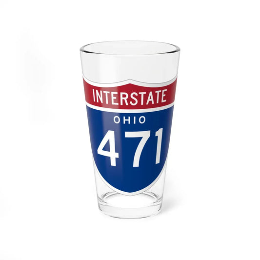 I-471 OH 1961 (Ohio) (Road Sign) Pint Glass 16oz 16oz - Go Mug Yourself