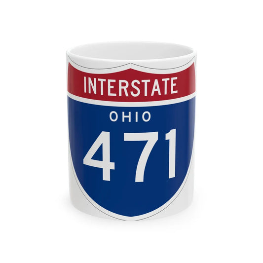 I-471 OH 1961 (Ohio) (Road Sign) White Coffee Mug 11oz - Go Mug Yourself