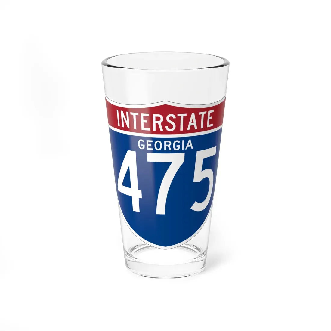 I-475 GA (Georgia) (Road Sign) Pint Glass 16oz 16oz - Go Mug Yourself