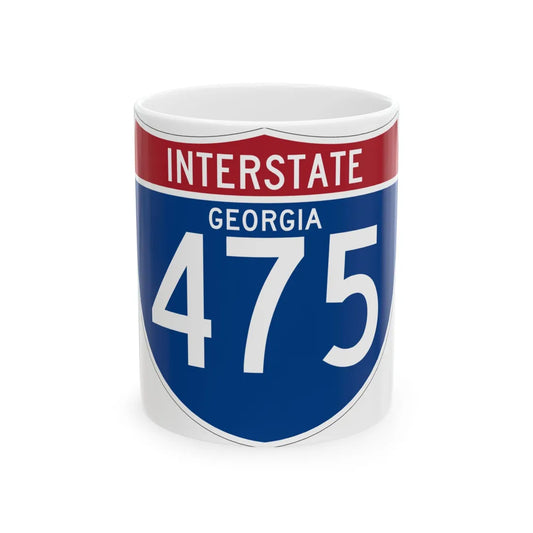 I-475 GA (Georgia) (Road Sign) White Coffee Mug 11oz - Go Mug Yourself