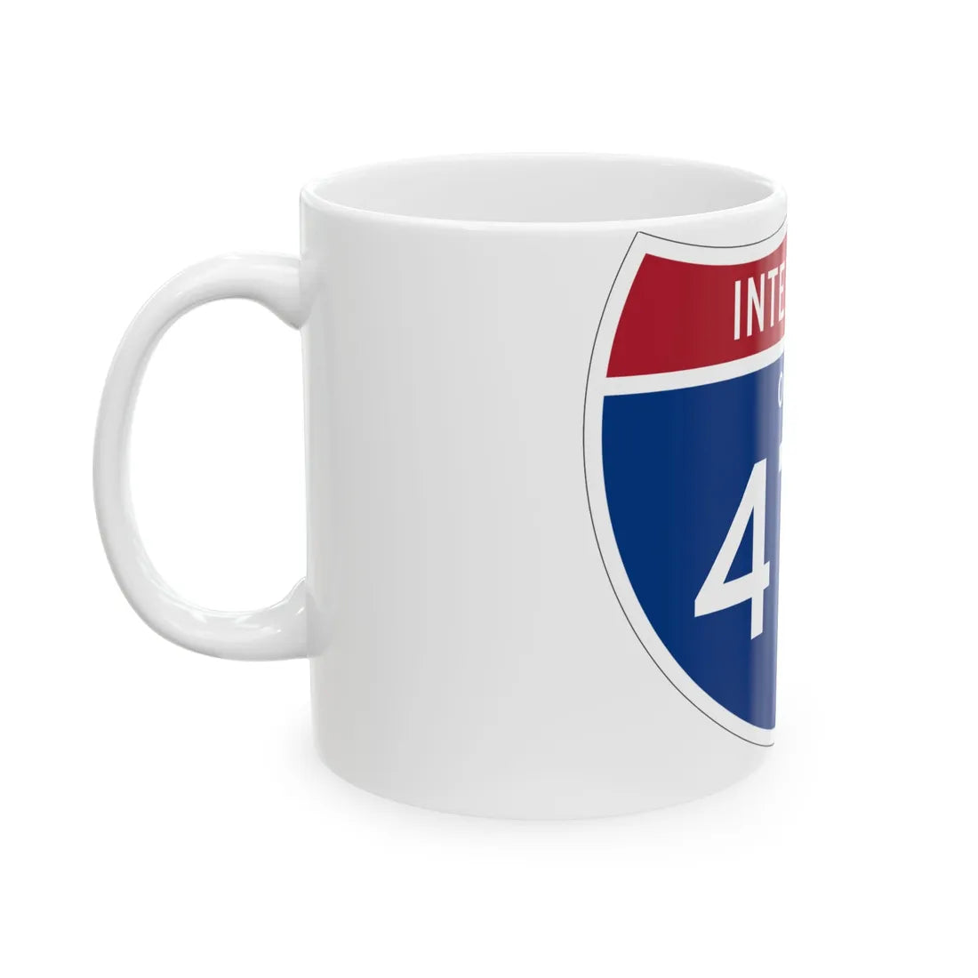 I-475 OH 1961 (Ohio) (Road Sign) White Coffee Mug - Go Mug Yourself