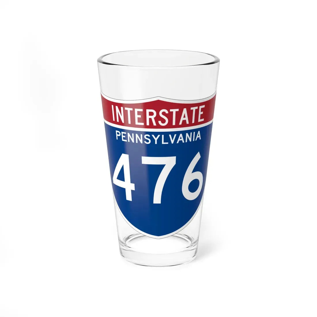 I-476 PA 1961 (Pennsylvania) (Road Sign) Pint Glass 16oz 16oz - Go Mug Yourself