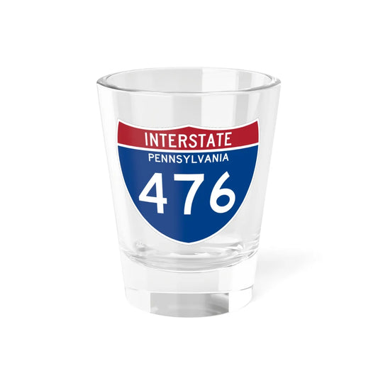 I-476 PA 1961 (Pennsylvania) (Road Sign) Shot Glass 1.5oz 1.5oz - Go Mug Yourself