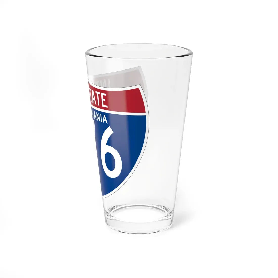 I-476 PA (Pennsylvania) (Road Sign) Pint Glass 16oz - Go Mug Yourself