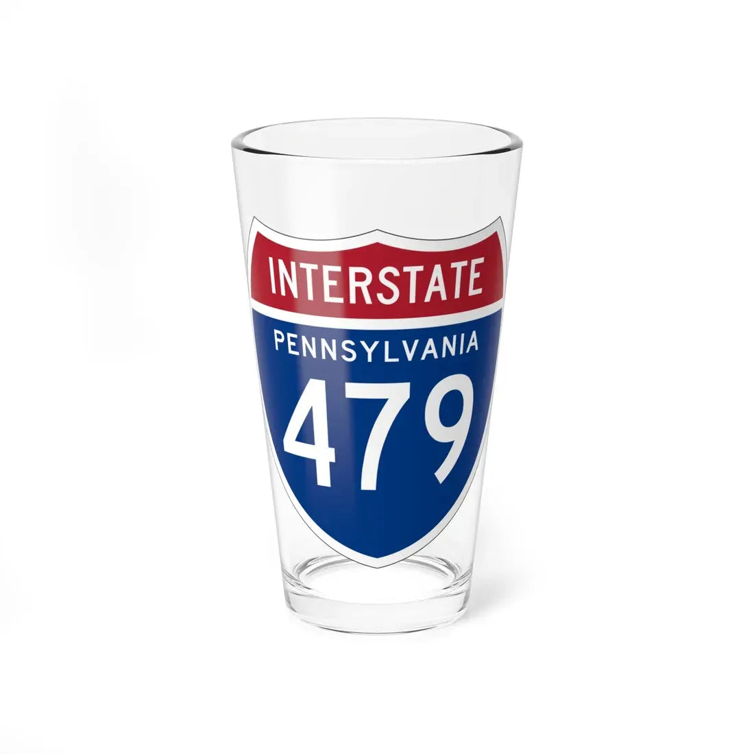 I-479 PA 1957 (Pennsylvania) (Road Sign) Pint Glass 16oz 16oz - Go Mug Yourself