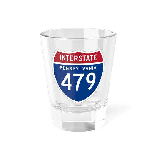 I-479 PA 1957 (Pennsylvania) (Road Sign) Shot Glass 1.5oz 1.5oz - Go Mug Yourself