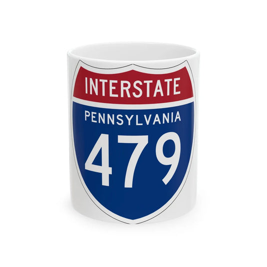 I-479 PA 1957 (Pennsylvania) (Road Sign) White Coffee Mug 11oz - Go Mug Yourself