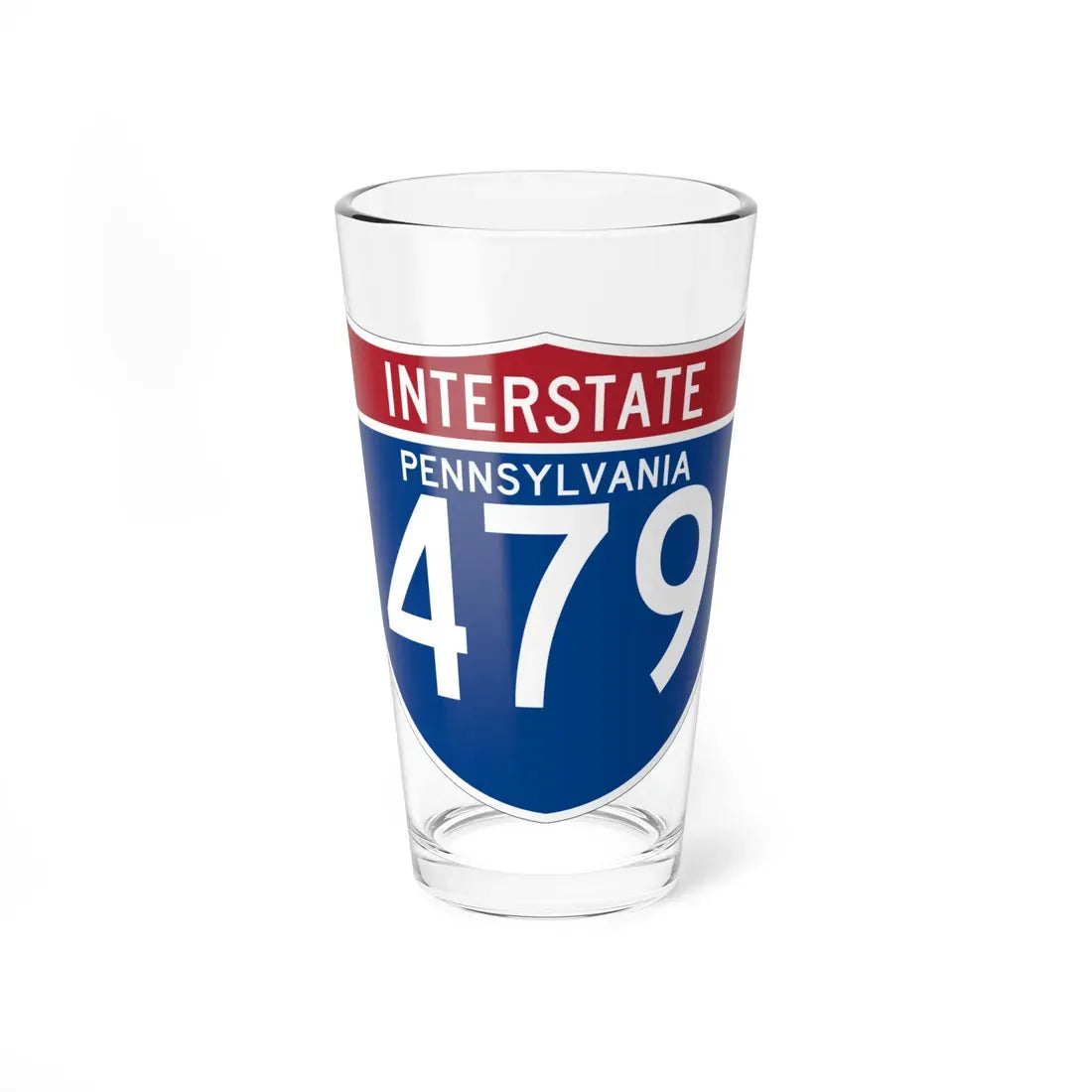 I-479 PA (Pennsylvania) (Road Sign) Pint Glass 16oz 16oz - Go Mug Yourself