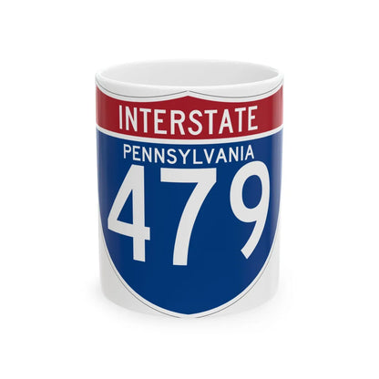 I-479 PA (Pennsylvania) (Road Sign) White Coffee Mug 11oz - Go Mug Yourself