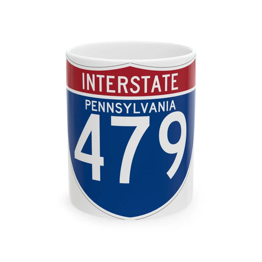 I-479 PA (Pennsylvania) (Road Sign) White Coffee Mug 11oz - Go Mug Yourself