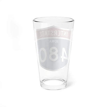 I-480 IA 1961 (Iowa) (Road Sign) Pint Glass 16oz - Go Mug Yourself
