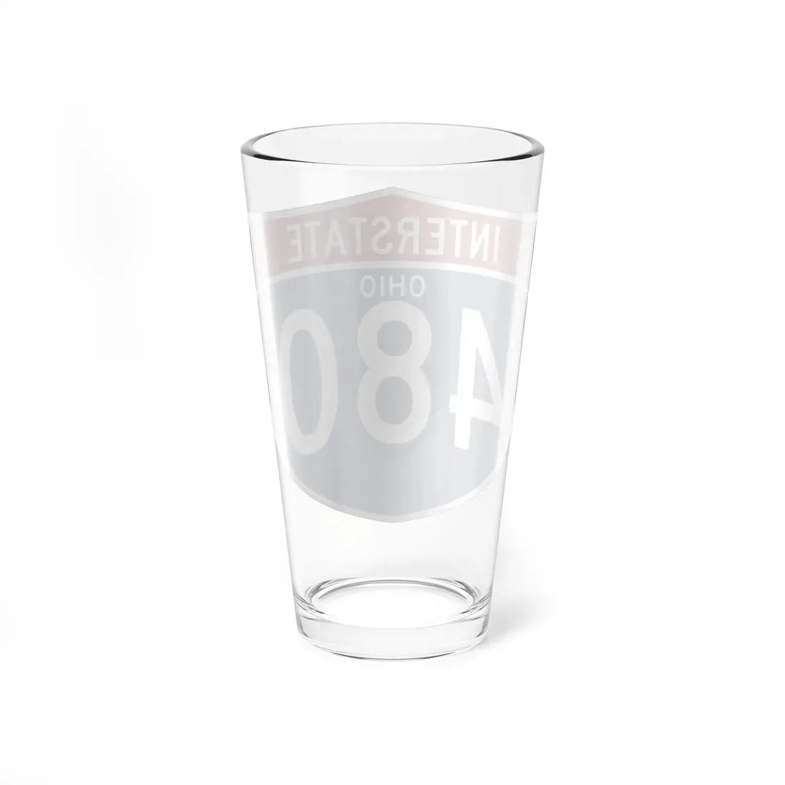 I-480 OH (Ohio) (Road Sign) Pint Glass 16oz - Go Mug Yourself