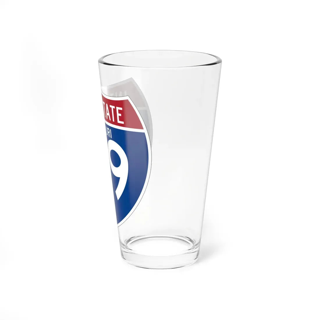 I-49 MO (Missouri) (Road Sign) Pint Glass 16oz - Go Mug Yourself