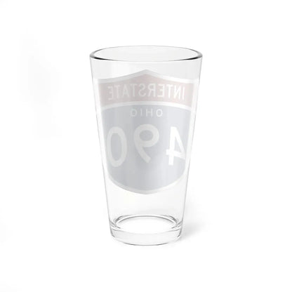 I-490 OH 1961 (Ohio) (Road Sign) Pint Glass 16oz - Go Mug Yourself