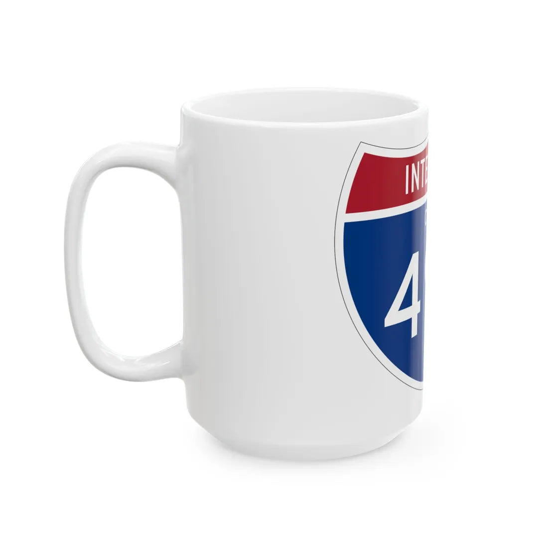 I-490 OH 1961 (Ohio) (Road Sign) White Coffee Mug - Go Mug Yourself