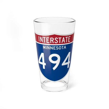 I-494 MN 1961 (Minnesota) (Road Sign) Pint Glass 16oz 16oz - Go Mug Yourself