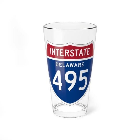 I-495 DE 1957 (Delaware) (Road Sign) Pint Glass 16oz 16oz - Go Mug Yourself