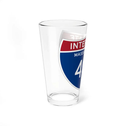 I-495 MA (Massachusetts) (Road Sign) Pint Glass 16oz - Go Mug Yourself